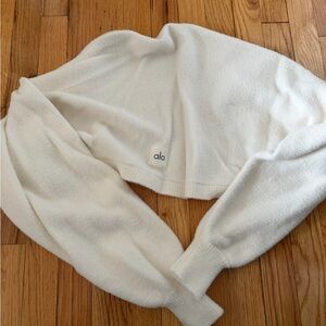 ALO Yoga Cream Cozy Shrug